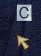 画像14: M1018K  女性用 単衣  ウール  深い 紺, 唐花 【中古】 【USED】 【リサイクル】 ★☆☆☆☆ (14)