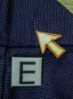 画像16: M1018K  女性用 単衣  ウール  深い 紺, 唐花 【中古】 【USED】 【リサイクル】 ★☆☆☆☆ (16)
