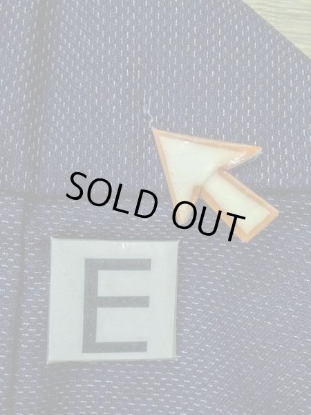 画像16: M1018K  女性用 単衣  ウール  深い 紺, 唐花 【中古】 【USED】 【リサイクル】 ★☆☆☆☆ (16)