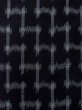 画像4: M1018L  女性用 単衣  ウール   黒, 抽象的模様 【中古】 【USED】 【リサイクル】 ★★☆☆☆ (4)