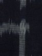 画像6: M1018L  女性用 単衣  ウール   黒, 抽象的模様 【中古】 【USED】 【リサイクル】 ★★☆☆☆ (6)