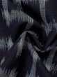 画像9: M1018L  女性用 単衣  ウール   黒, 抽象的模様 【中古】 【USED】 【リサイクル】 ★★☆☆☆ (9)