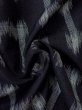 画像10: M1018L  女性用 単衣  ウール   黒, 抽象的模様 【中古】 【USED】 【リサイクル】 ★★☆☆☆ (10)