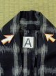 画像12: M1018L  女性用 単衣  ウール   黒, 抽象的模様 【中古】 【USED】 【リサイクル】 ★★☆☆☆ (12)