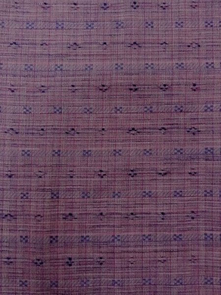 画像4: M1018N  女性用 単衣  ウール   紫色, チェック柄 【中古】 【USED】 【リサイクル】 ★★★★☆ (4)