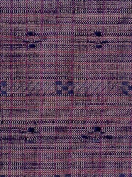 画像5: M1018N  女性用 単衣  ウール   紫色, チェック柄 【中古】 【USED】 【リサイクル】 ★★★★☆ (5)