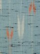 画像6: M1018O  女性用 単衣 矢羽柄 ウール  灰色がかった 水色, 線 【中古】 【USED】 【リサイクル】 ★★☆☆☆ (6)