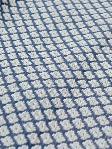 画像6: M1018R  女性用 単衣  化繊   青, かのこ 【中古】 【USED】 【リサイクル】 ★★☆☆☆ (6)