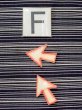 画像17: M1018S  女性用 単衣  シルク（正絹）   紺, 縞 【中古】 【USED】 【リサイクル】 ★★☆☆☆ (17)