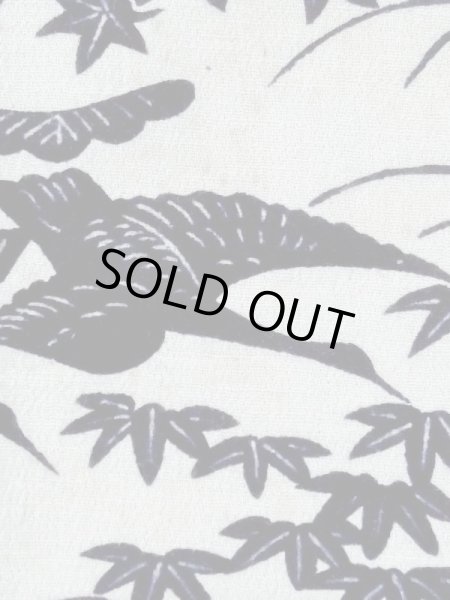 画像6: M1018T  女性用 単衣 使用感あり シルク（正絹）   白, 菊 【中古】 【USED】 【リサイクル】 ★★☆☆☆ (6)