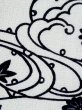画像7: M1018T  女性用 単衣 使用感あり シルク（正絹）   白, 菊 【中古】 【USED】 【リサイクル】 ★★☆☆☆ (7)