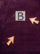 画像13: M1018Y  女性用 夏物  シルク（正絹） 深い 赤み 紫色, ききょう 【中古】 【USED】 【リサイクル】 ★★☆☆☆ (13)
