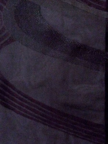 画像4: M1018Z  女性用 夏物  シルク(正絹)   黒, 流水 【中古】 【USED】 【リサイクル】 ★★☆☆☆ (4)