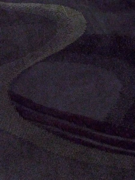 画像7: M1018Z  女性用 夏物  シルク(正絹)   黒, 流水 【中古】 【USED】 【リサイクル】 ★★☆☆☆ (7)