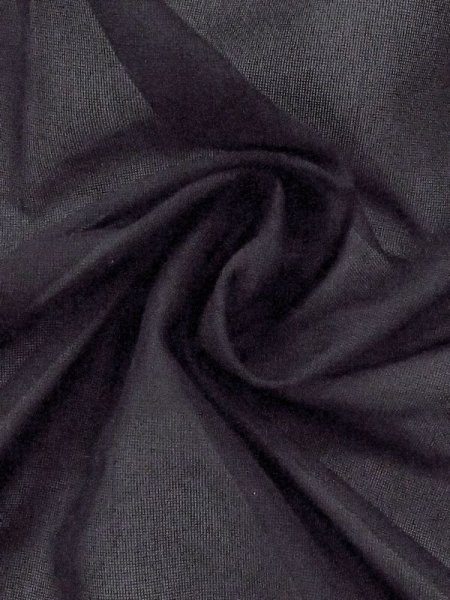 画像9: M1018Z  女性用 夏物  シルク(正絹)   黒, 流水 【中古】 【USED】 【リサイクル】 ★★☆☆☆ (9)