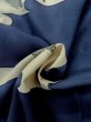 画像9: M1019A  女性用 夏物  シルク（正絹）   藍, 蝶々 【中古】 【USED】 【リサイクル】 ★★★☆☆ (9)