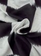 画像9: M1019B  女性用 単衣  綿麻   黒, チェック柄 【中古】 【USED】 【リサイクル】 ★★☆☆☆ (9)