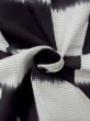 画像10: M1019B  女性用 単衣  綿麻   黒, チェック柄 【中古】 【USED】 【リサイクル】 ★★☆☆☆ (10)