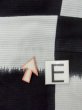 画像16: M1019B  女性用 単衣  綿麻   黒, チェック柄 【中古】 【USED】 【リサイクル】 ★★☆☆☆ (16)