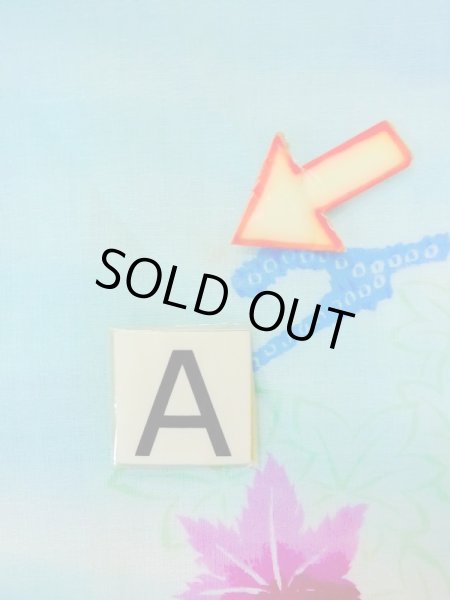 画像14: M1019C  女性用 単衣  化繊   水色, もみじ 【中古】 【USED】 【リサイクル】 ★★★☆☆ (14)