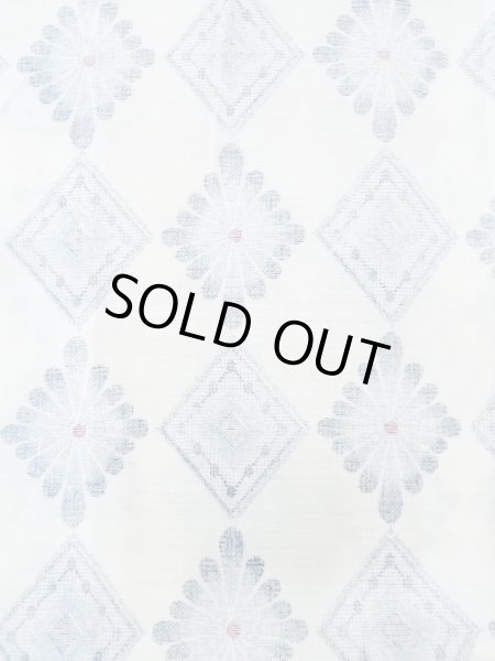 画像4: M1019D  女性用 単衣  化繊   白, 花 【中古】 【USED】 【リサイクル】 ★★★☆☆ (4)