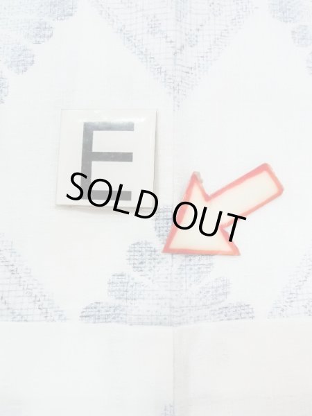 画像16: M1019D  女性用 単衣  化繊   白, 花 【中古】 【USED】 【リサイクル】 ★★★☆☆ (16)