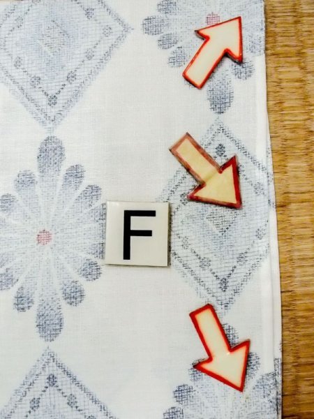 画像17: M1019D  女性用 単衣  化繊   白, 花 【中古】 【USED】 【リサイクル】 ★★★☆☆ (17)