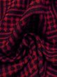 画像10: M1025C  女性用 単衣  ウール   黒, チェック柄 【中古】 【USED】 【リサイクル】 ★★★☆☆ (10)