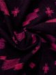 画像10: M1025D  女性用 単衣  ウール   黒, 十字 【中古】 【USED】 【リサイクル】 ★☆☆☆☆ (10)