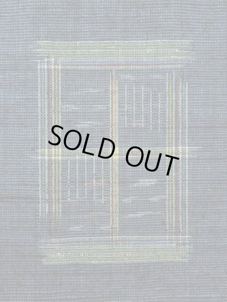 画像5: M1025E  女性用 単衣  ウール 深い 灰色がかった 青, 四角 【中古】 【USED】 【リサイクル】 ★★★★☆ (5)