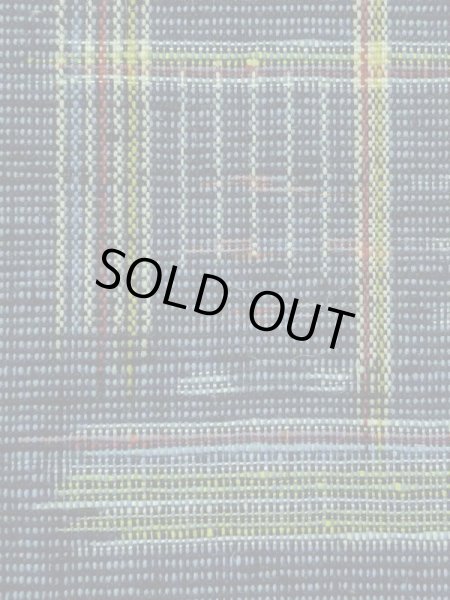 画像7: M1025E  女性用 単衣  ウール 深い 灰色がかった 青, 四角 【中古】 【USED】 【リサイクル】 ★★★★☆ (7)