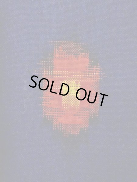 画像6: M1025H  女性用 単衣  ウール   紺, 抽象的模様 【中古】 【USED】 【リサイクル】 ★★☆☆☆ (6)