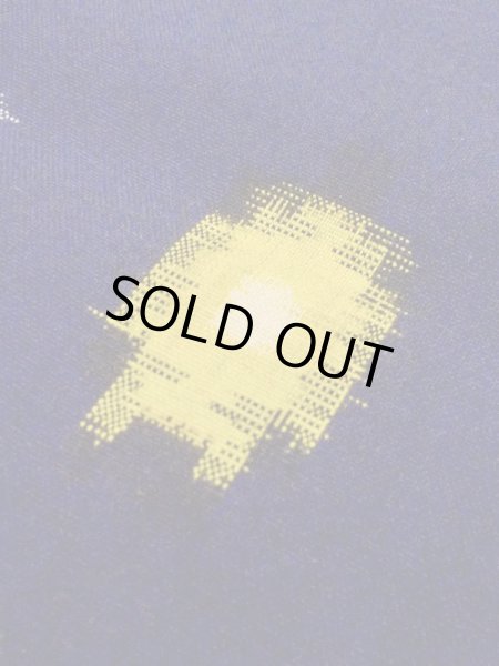 画像7: M1025H  女性用 単衣  ウール   紺, 抽象的模様 【中古】 【USED】 【リサイクル】 ★★☆☆☆ (7)