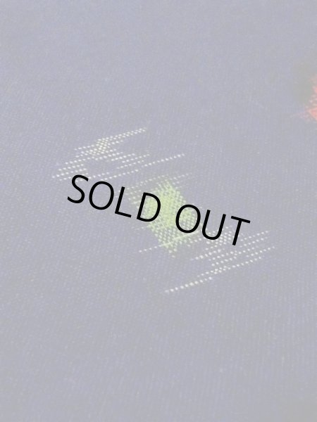 画像8: M1025H  女性用 単衣  ウール   紺, 抽象的模様 【中古】 【USED】 【リサイクル】 ★★☆☆☆ (8)