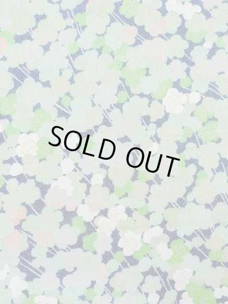 画像3: M1025M  女性用 単衣  シルク(正絹)  薄い 緑色, 梅 【中古】 【USED】 【リサイクル】 ★★☆☆☆ (3)