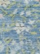 画像7: M1025N  女性用 単衣  シルク（正絹）  薄い 青, 花 【中古】 【USED】 【リサイクル】 ★★☆☆☆ (7)