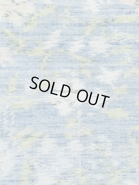 画像7: M1025N  女性用 単衣  シルク（正絹）  薄い 青, 花 【中古】 【USED】 【リサイクル】 ★★☆☆☆ (7)