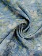 画像11: M1025N  女性用 単衣  シルク（正絹）  薄い 青, 花 【中古】 【USED】 【リサイクル】 ★★☆☆☆ (11)