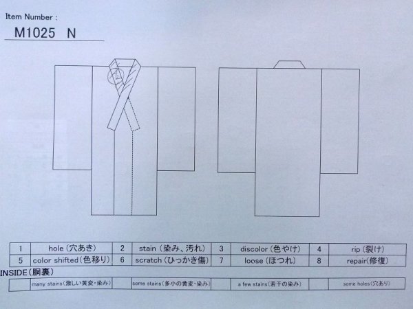 画像13: M1025N  女性用 単衣  シルク(正絹)  薄い 青, 花 【中古】 【USED】 【リサイクル】 ★★☆☆☆ (13)
