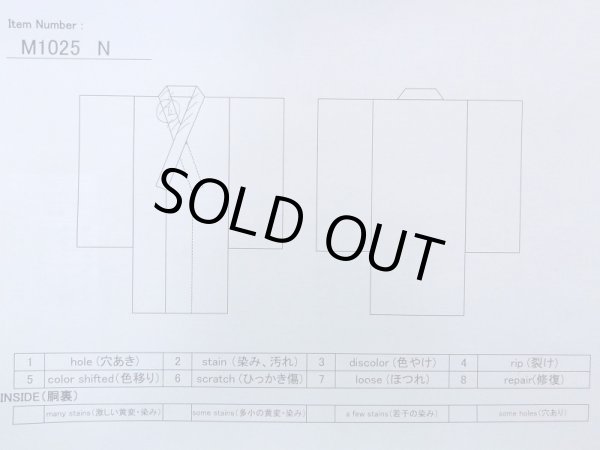 画像13: M1025N  女性用 単衣  シルク（正絹）  薄い 青, 花 【中古】 【USED】 【リサイクル】 ★★☆☆☆ (13)