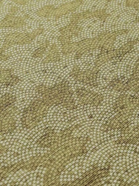 画像8: M1025X  女性用 単衣  綿 淡い 灰色がかった 黄緑色, 小さな点々 【中古】 【USED】 【リサイクル】 ★★☆☆☆ (8)