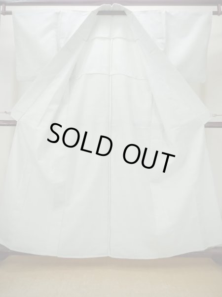 画像2: M1026D  女性用 単衣  ウール 淡い 薄い 水色, かのこ 【中古】 【USED】 【リサイクル】 ★★☆☆☆ (2)