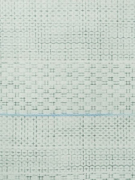 画像5: M1026D  女性用 単衣  ウール 淡い 薄い 水色, かのこ 【中古】 【USED】 【リサイクル】 ★★☆☆☆ (5)