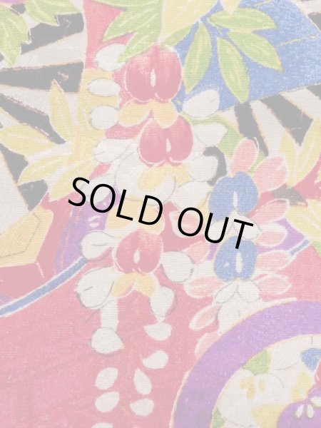 画像6: M1108H  女性用 襦袢 使用感あり シルク(正絹)  鮮やか 桃色, ぼたん 【中古】 【USED】 【リサイクル】 ★★☆☆☆ (6)