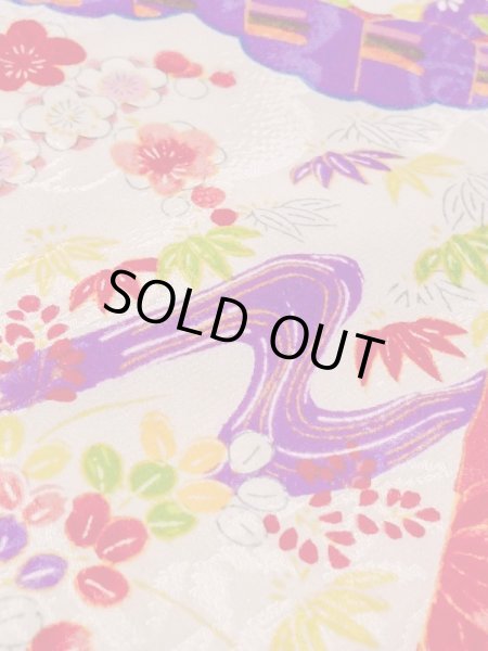 画像10: M1108H  女性用 襦袢 使用感あり シルク(正絹)  鮮やか 桃色, ぼたん 【中古】 【USED】 【リサイクル】 ★★☆☆☆ (10)