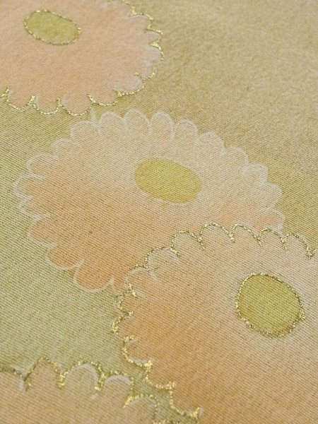 画像12: M1108I  女性用 襦袢  シルク(正絹) 淡い 薄い 青緑色, ぼたん 【中古】 【USED】 【リサイクル】 ★★☆☆☆ (12)