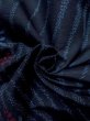 画像12: M1108O Mint  女性用 紬  シルク（正絹）   藍, 花 【中古】 【USED】 【リサイクル】 ★★★★☆ (12)