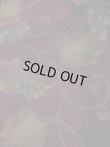 画像3: M1108Q Mint  女性用 紬  シルク（正絹）   紫色, 葉 【中古】 【USED】 【リサイクル】 ★★★★☆ (3)