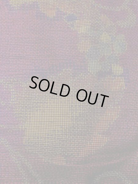 画像7: M1108Q Mint  女性用 紬  シルク（正絹）   紫色, 葉 【中古】 【USED】 【リサイクル】 ★★★★☆ (7)