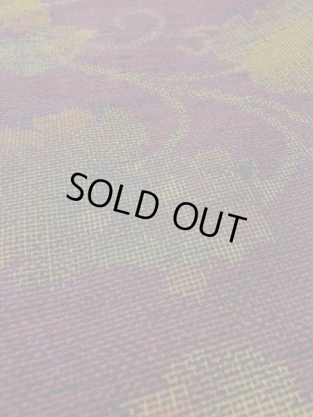 画像10: M1108Q Mint  女性用 紬  シルク（正絹）   紫色, 葉 【中古】 【USED】 【リサイクル】 ★★★★☆ (10)